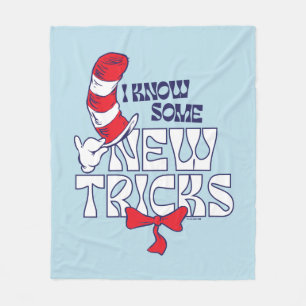 Cat In the Hat   I Know Some New Tricks Fleece Blanket