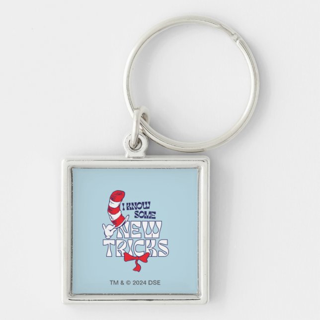 Cat In the Hat | I Know Some New Tricks Key Ring (Front)