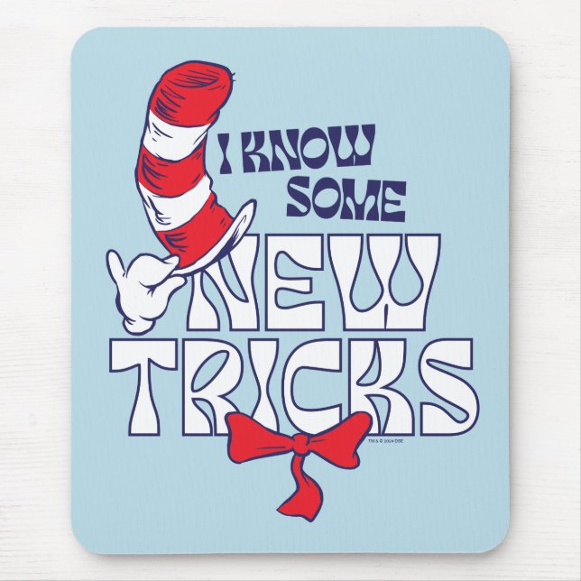 Cat In the Hat | I Know Some New Tricks Mouse Mat (Front)
