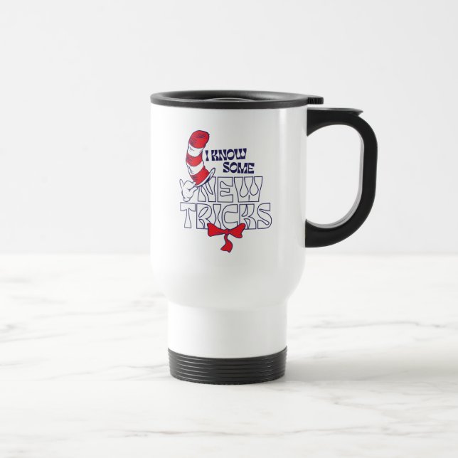 Cat In the Hat | I Know Some New Tricks Travel Mug (Right)