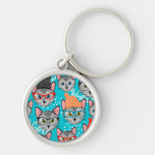 Cat in the hat key ring