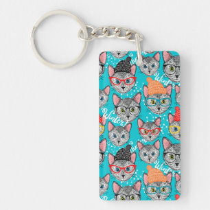 Cat in the hat key ring