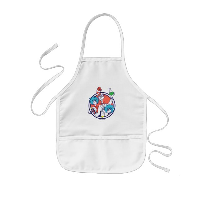 Cat in the Hat & Lab Tech One Lab Tech Two Kids Apron (Front)