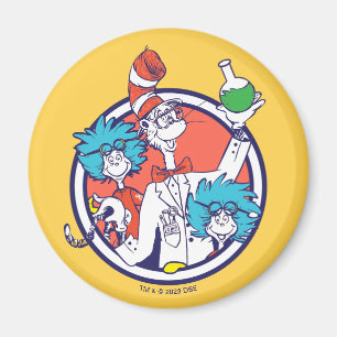 Cat in the Hat & Lab Tech One Lab Tech Two Magnet
