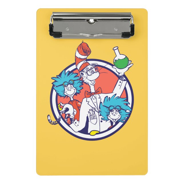Cat in the Hat & Lab Tech One Lab Tech Two Mini Clipboard (Front)