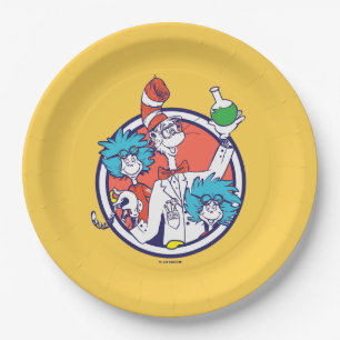Cat in the Hat & Lab Tech One Lab Tech Two Paper Plate
