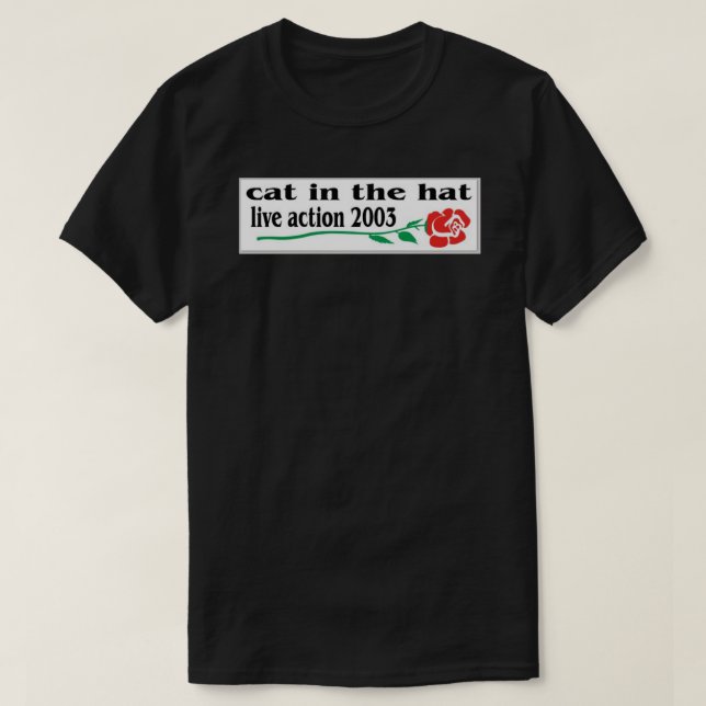 cat in the hat live action Sticker T-Shirt (Design Front)