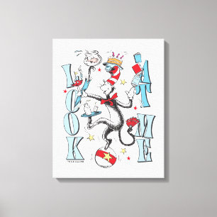 Cat In the Hat   Look At Me Canvas Print