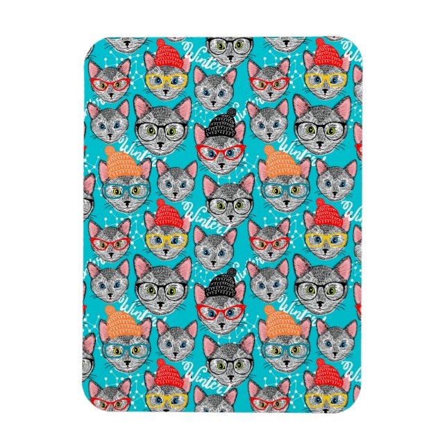 Cat in the hat magnet (Vertical)