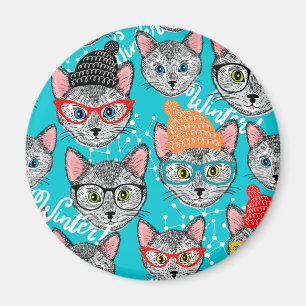 Cat in the hat magnet