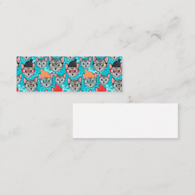 Cat in the hat mini business card (Front/Back)