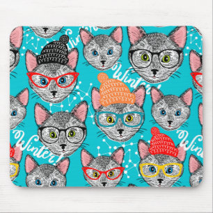 Cat in the hat mouse mat