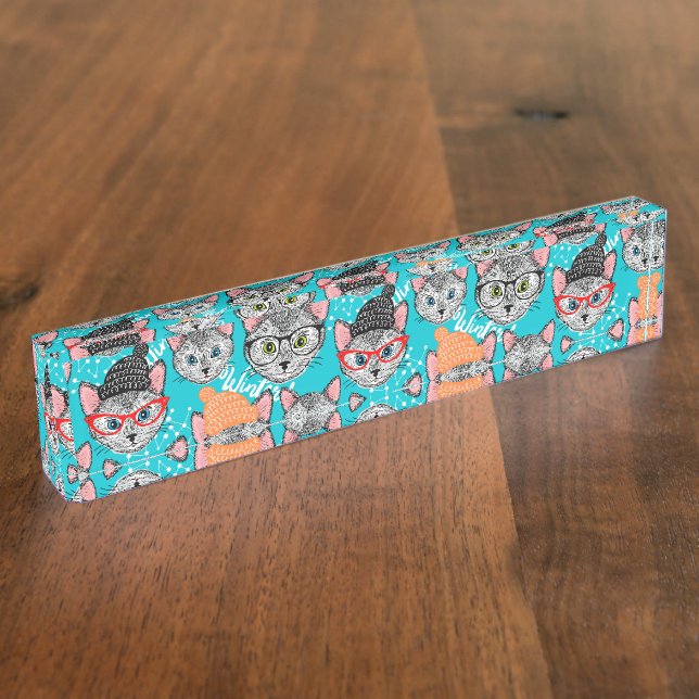 Cat in the hat nameplate (Side)