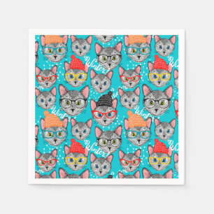 Cat in the hat napkin