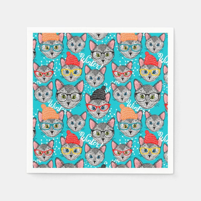 Cat in the hat napkin (Front)