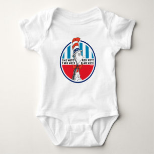 Cat in the Hat   One Vote, Two Vote Baby Bodysuit