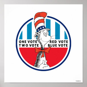 Cat in the Hat   One Vote, Two Vote Poster