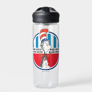 Cat in the Hat   One Vote, Two Vote Water Bottle