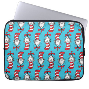 Cat In The Hat Pattern Laptop Sleeve