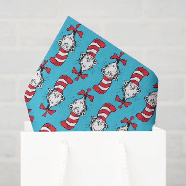Cat In The Hat Pattern Tissue Paper (Gift Bag)