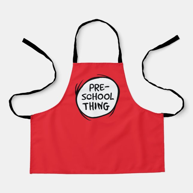 Cat in the Hat | Preschool Thing Apron (Front)