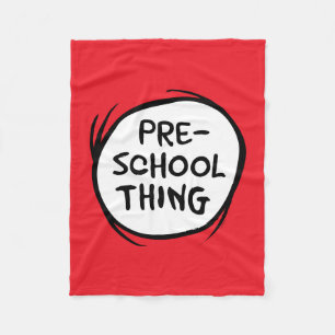 Cat in the Hat   Preschool Thing Fleece Blanket