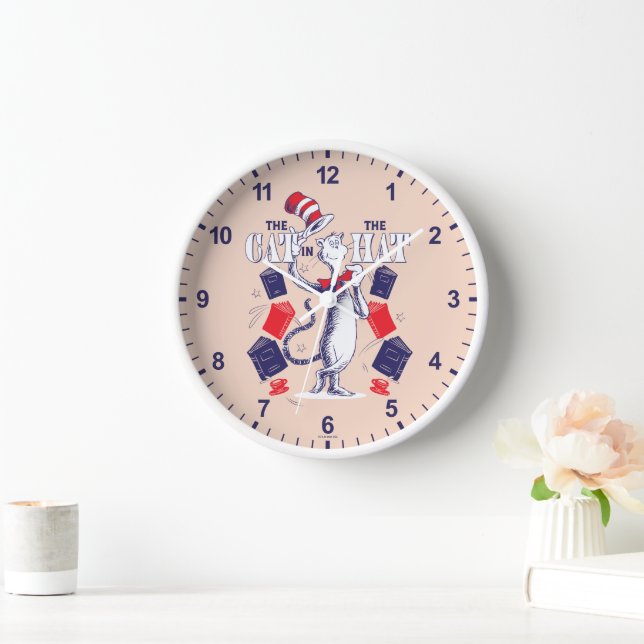 Cat In the Hat | Reading Books Clock (Home)
