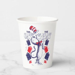 Cat In the Hat Reading Books Paper Cups