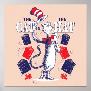 Cat In the Hat   Reading Books Poster