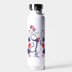 Cat In the Hat Reading Books Water Bottle
