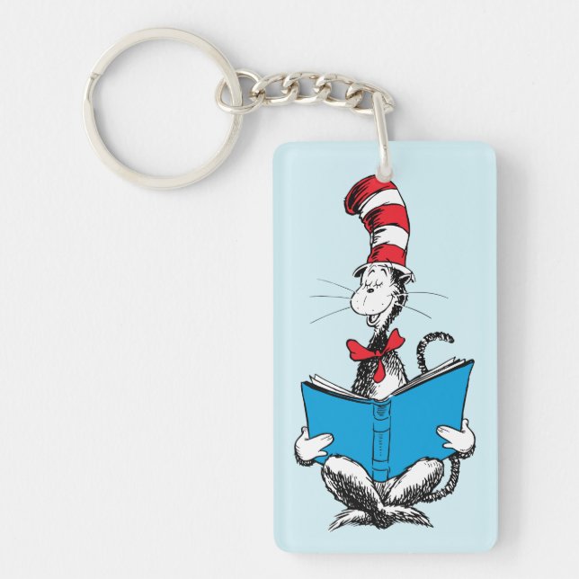 Cat in the Hat Reading Key Ring (Front)