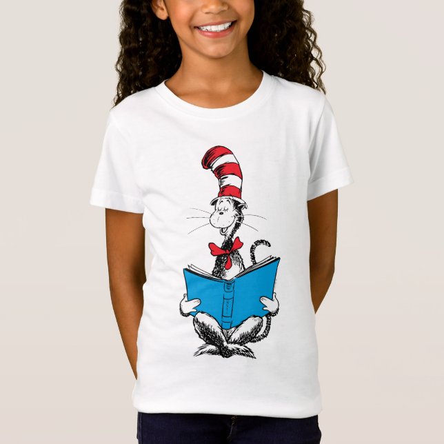 Cat in the Hat Reading T-Shirt (Front)