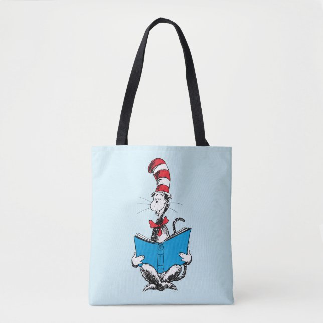 Cat in the Hat Reading Tote Bag (Front)