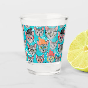 Cat in the hat shot glass