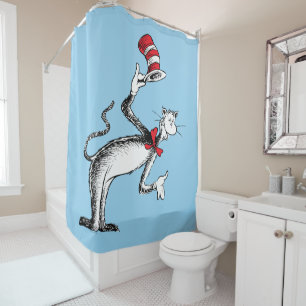 Cat in the Hat Takes A Bow Shower Curtain