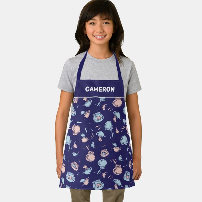 Cat In The Hat | The Fish Pattern Apron (Insitu)