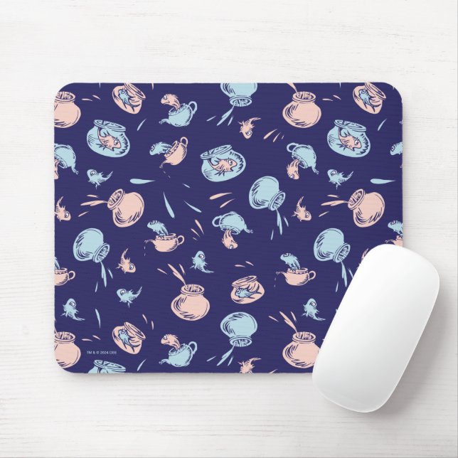 Cat In The Hat | The Fish Pattern Mouse Mat (With Mouse)