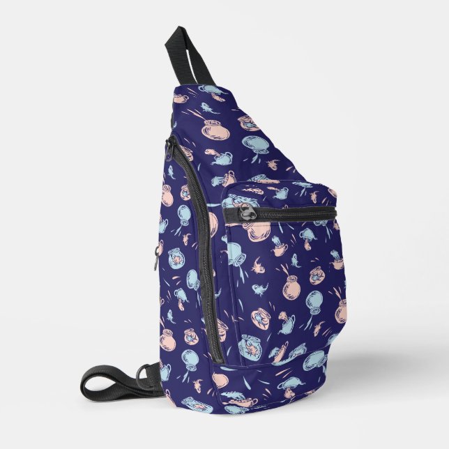 Cat In The Hat | The Fish Pattern Sling Bag (Left Corner)