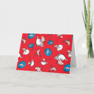 Cat In The Hat   The Fish Red Pattern Card