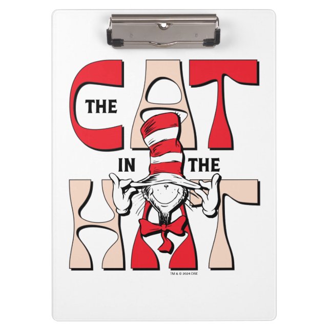 Cat In the Hat | The Silly Cat In The Hat Clipboard (Front)