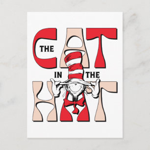 Cat In the Hat   The Silly Cat In The Hat Postcard