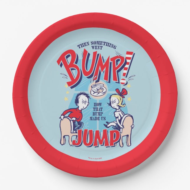 Cat In the Hat | Then Something Went Bump Paper Plate (Front)