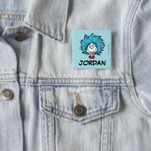 Cat in the Hat   Thing 1 Thing 2 - Custom Thing 15 Cm Square Badge