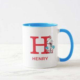 Cat in the Hat, Thing One Name & Monogram H Mug