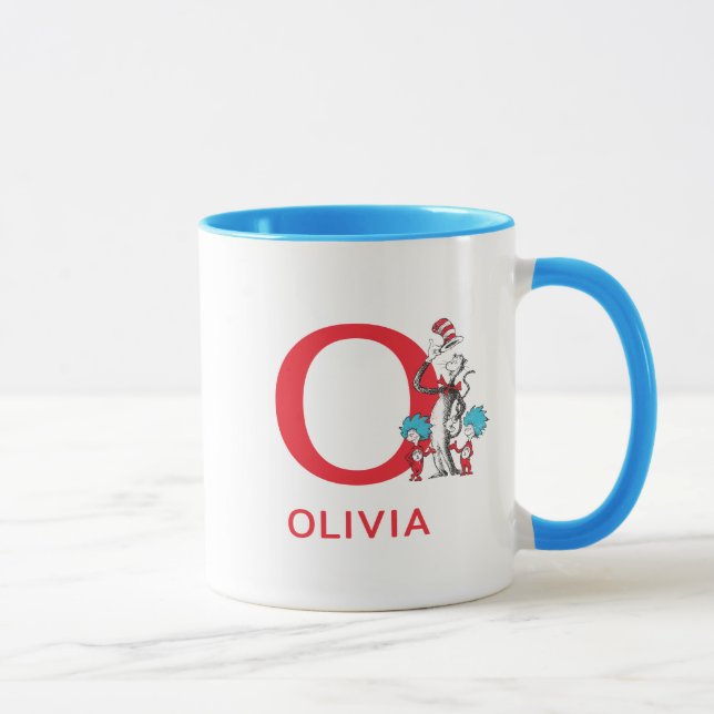Cat in the Hat, Thing One Name & Monogram O Mug (Right)