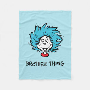 Cat in the Hat Thing One Thing Two Brother Thing Fleece Blanket