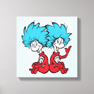 Cat in the Hat Thing One & Thing Two Canvas Print