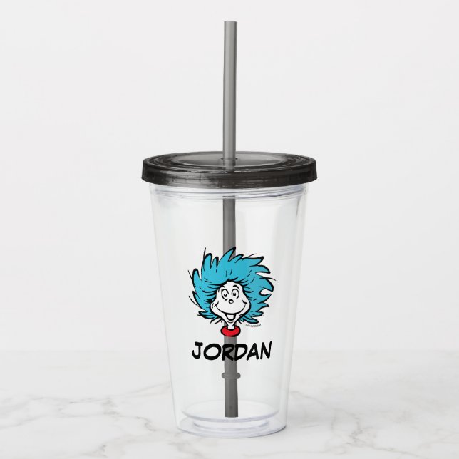 Cat in the Hat Thing One Thing Two - Custom Thing Acrylic Tumbler (Front)
