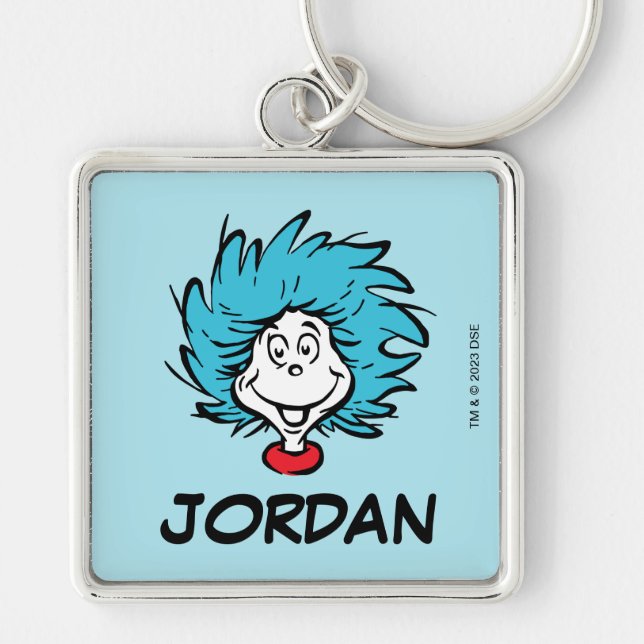 Cat in the Hat Thing One Thing Two - Custom Thing Key Ring (Front)