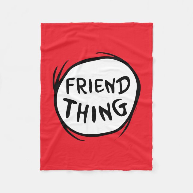 Cat in the Hat Thing One Thing Two - Friend Thing Fleece Blanket (Front)